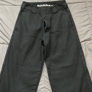 Dickies Crop Roll Hem Wide Pants